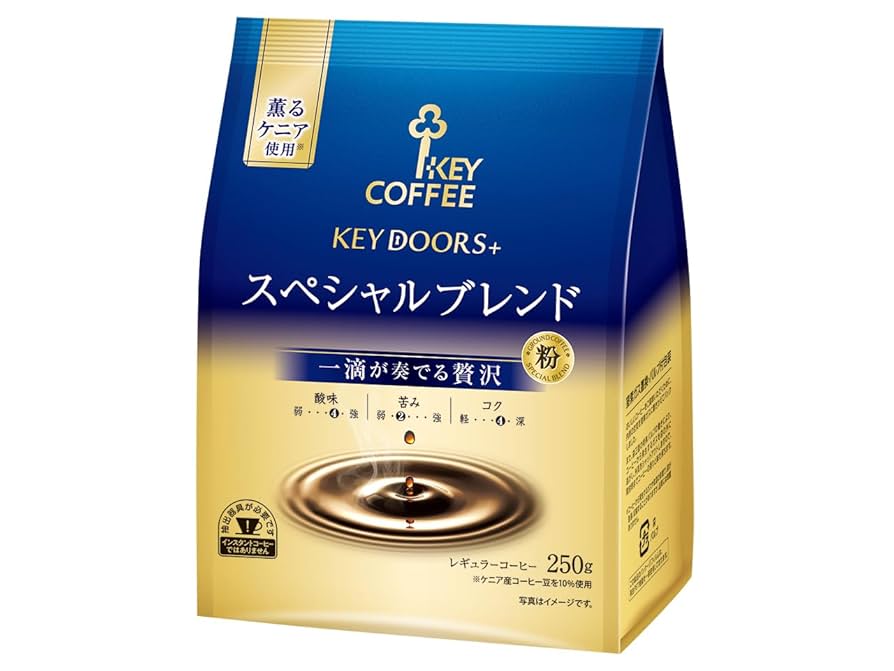 Amazon.co.jp: キーコーヒー KEY DOORS+ スペシャルブレンド 粉